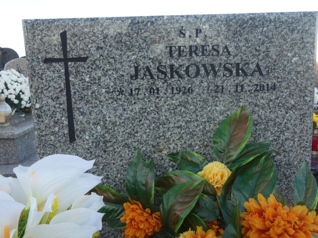 Teresa Jaśkowska 1926 Gaj - Grobonet - Wyszukiwarka osób pochowanych