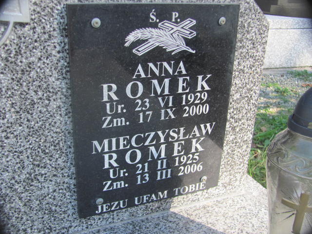 Anna Romek 1929 Gaj - Grobonet - Wyszukiwarka osób pochowanych